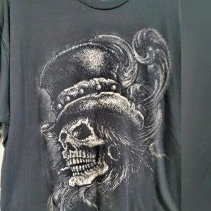 NWOT Native American Indian Chief Skull Wearing Top Hat T Shirt 4 Sizes